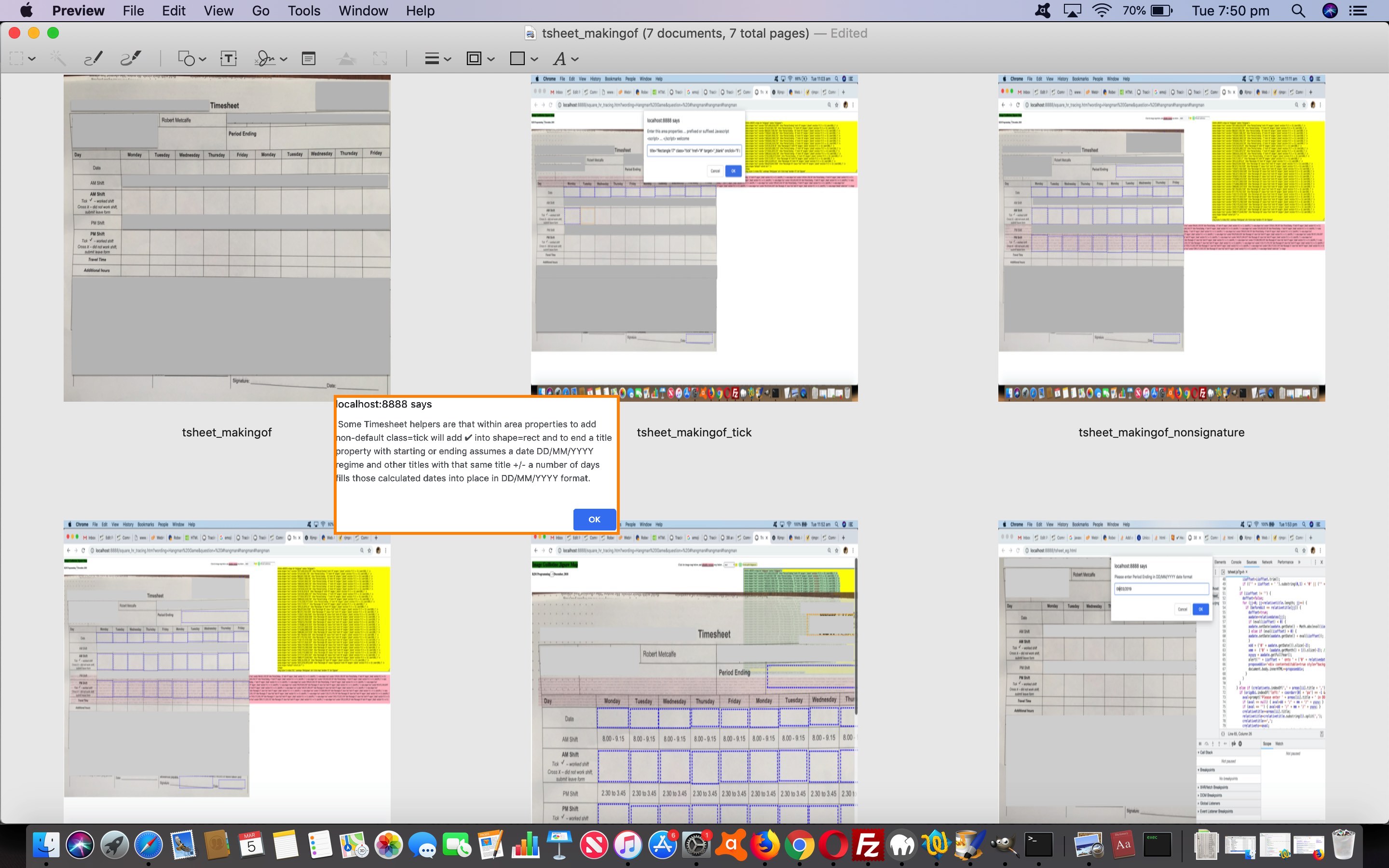 HTML Square Horizontal Rule Image Map Jigsaw Timesheet Tutorial