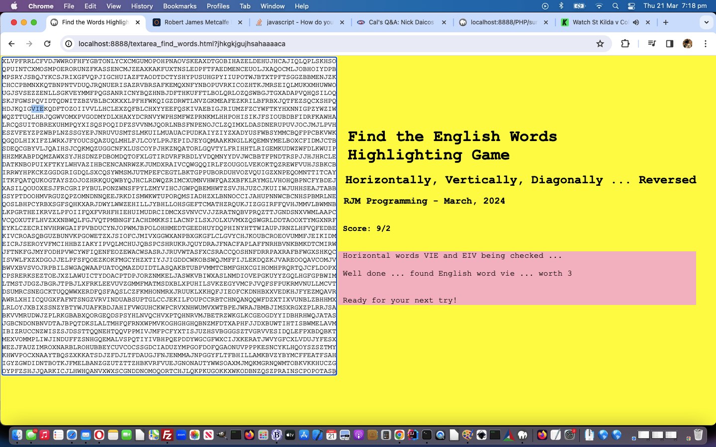 Find English Highlighted Words Game Primer Tutorial