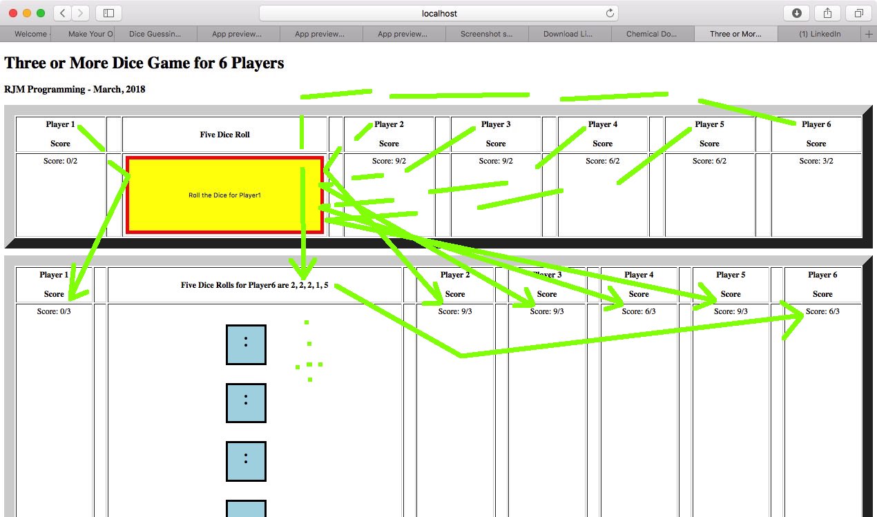 Three or More Dice Game Primer Tutorial