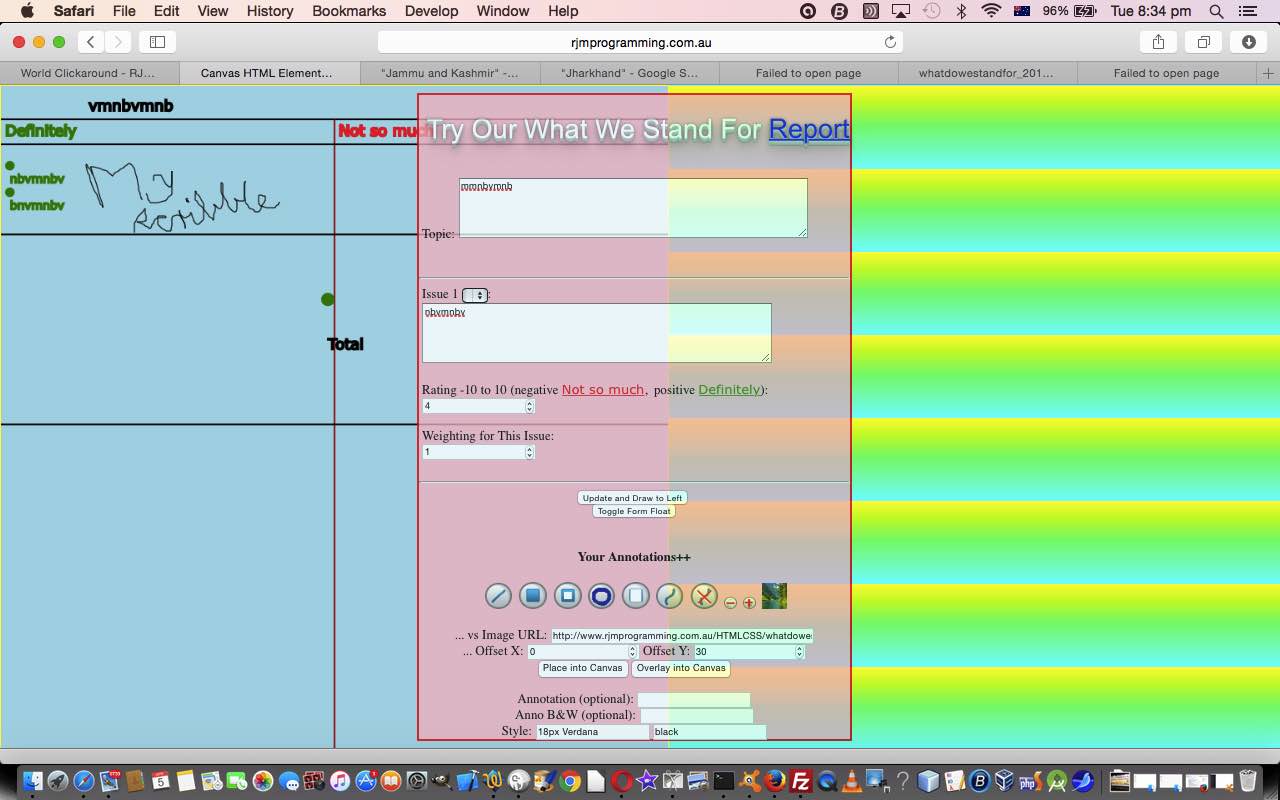 HTML Canvas What Do We Stand For Game Annotation Tutorial