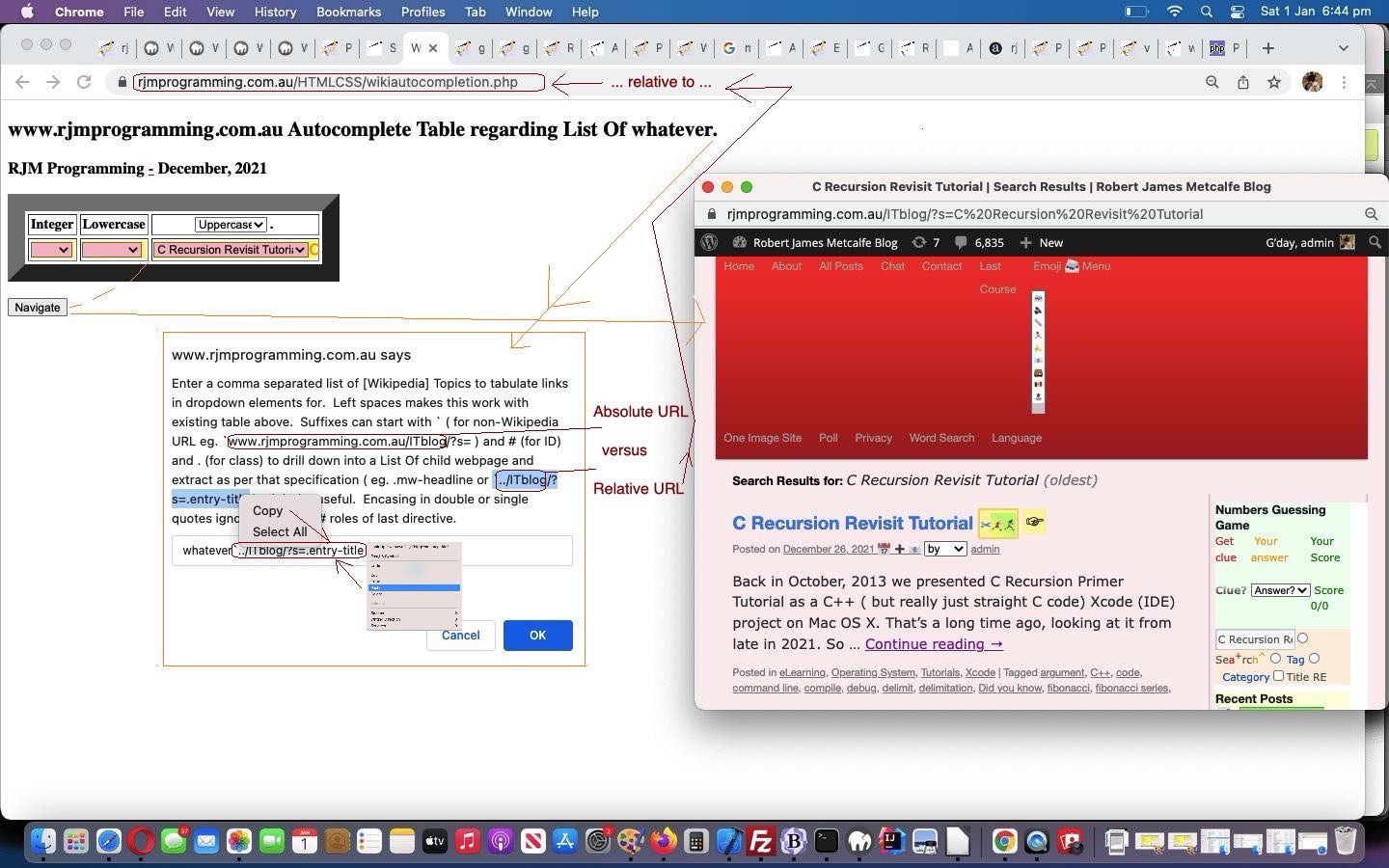 AutoCompletion ComboBox Relative URL Tutorial