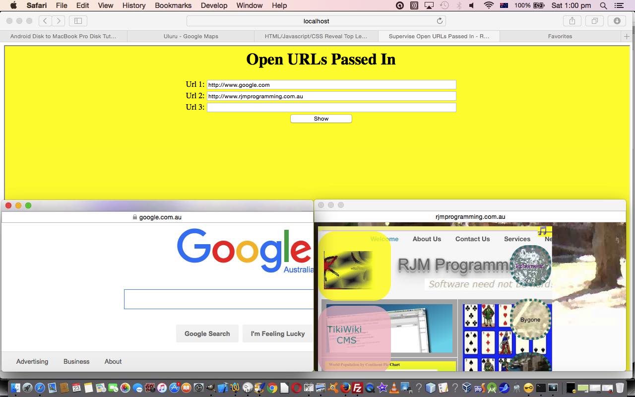 HTML/Javascript Window Open URLs Primer Tutorial