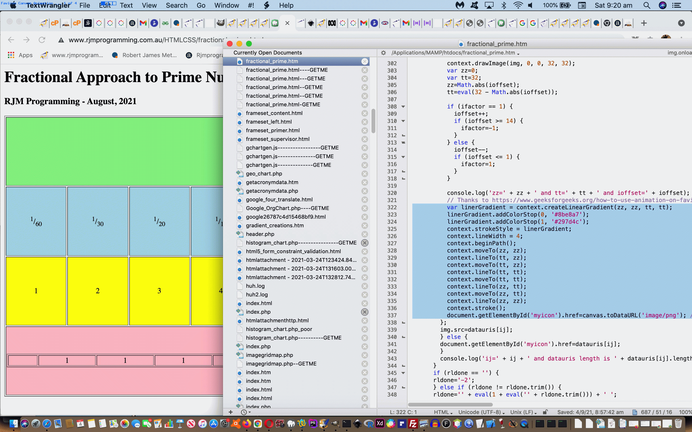 Prime Numbers Fractional Favicon Canvas Tutorial