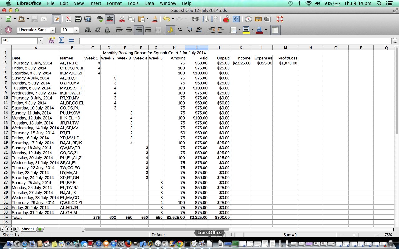 LibreOffice Spreadsheet Formulae Primer Tutorial