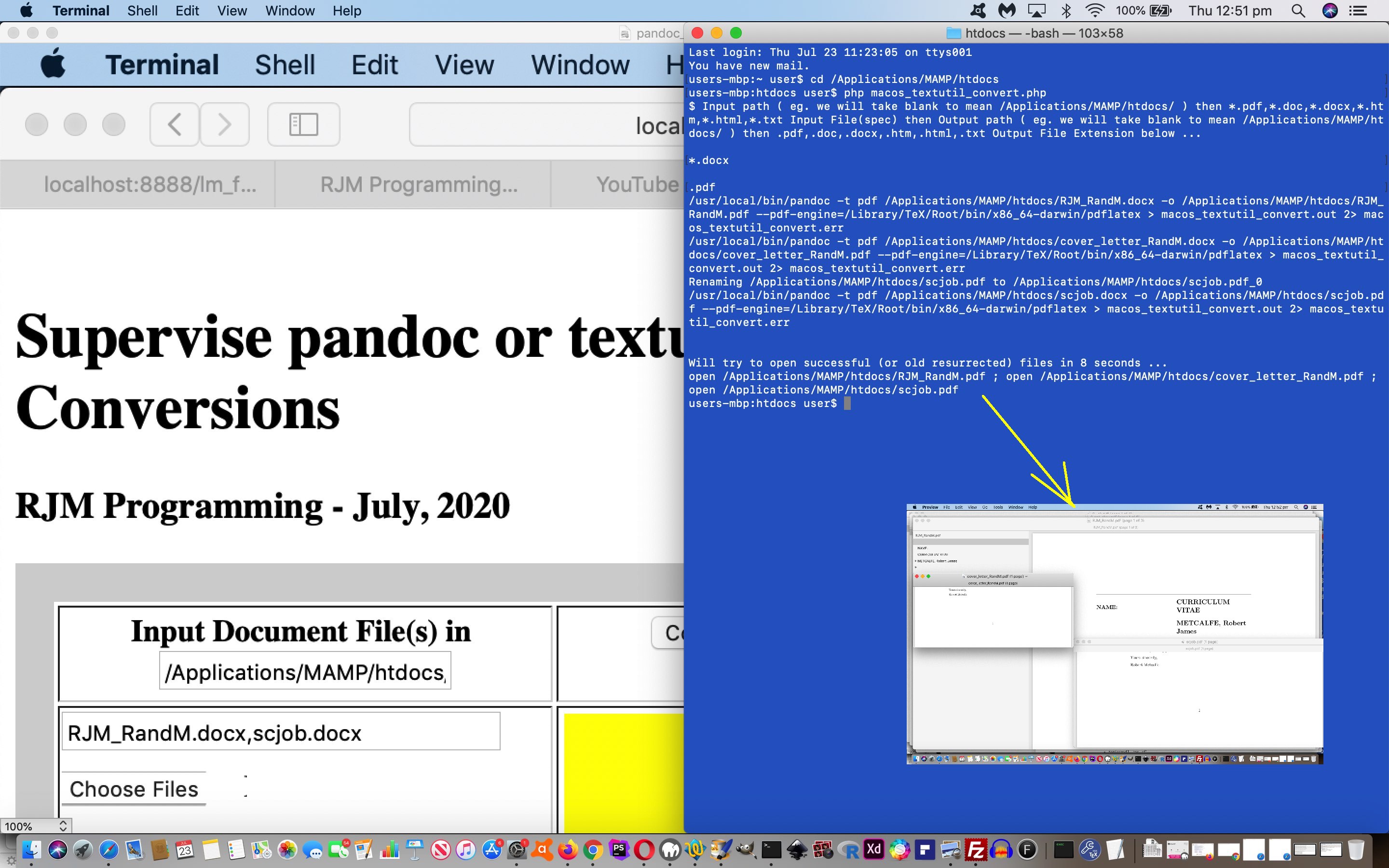 Pandoc Document Conversion Command Line Tutorial
