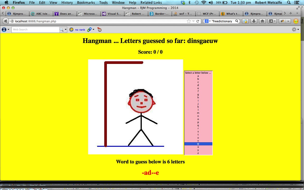 PHP Hangman Game Tutorial