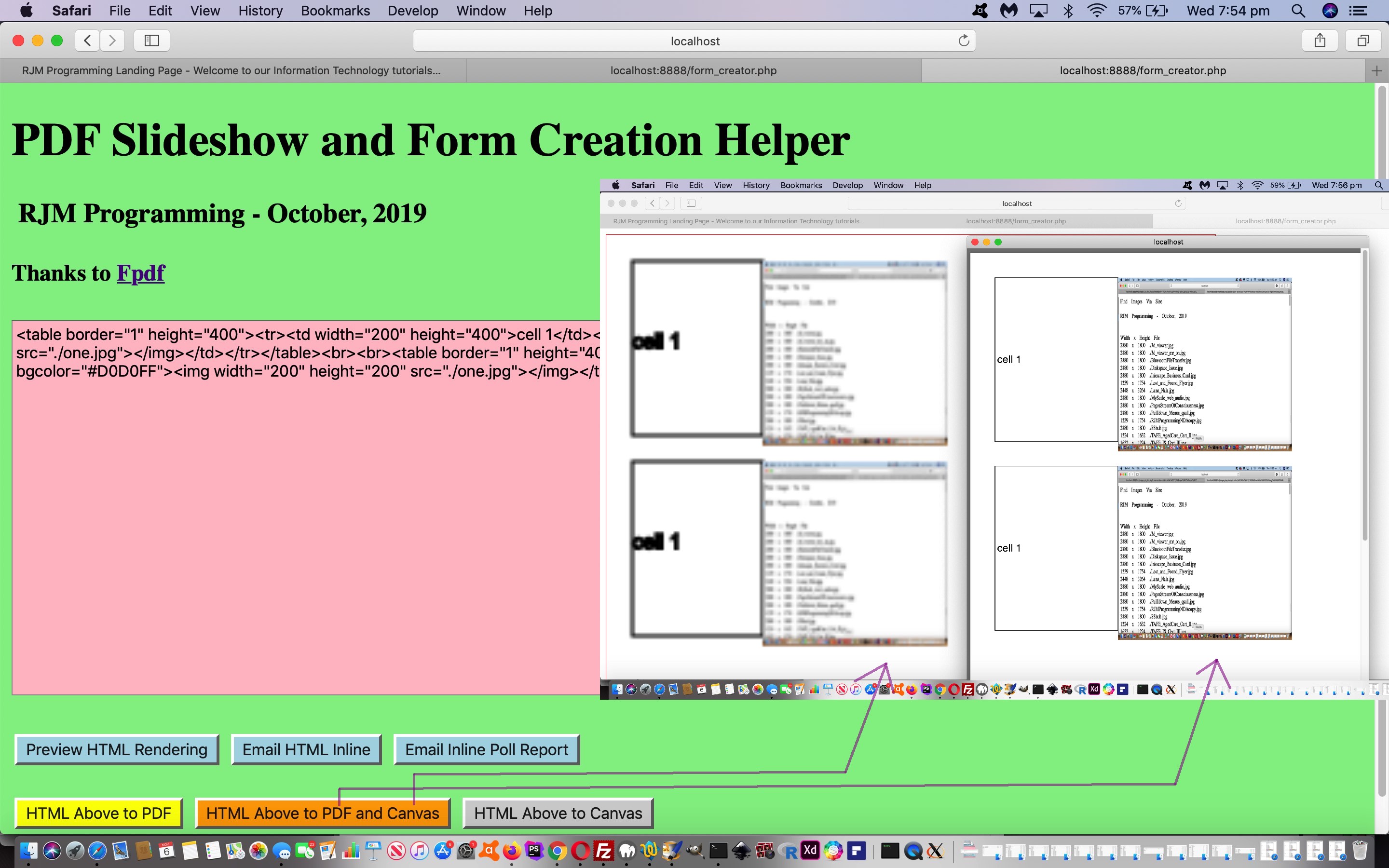 PDF Slideshow and Form Creation Helper Canvas Tutorial