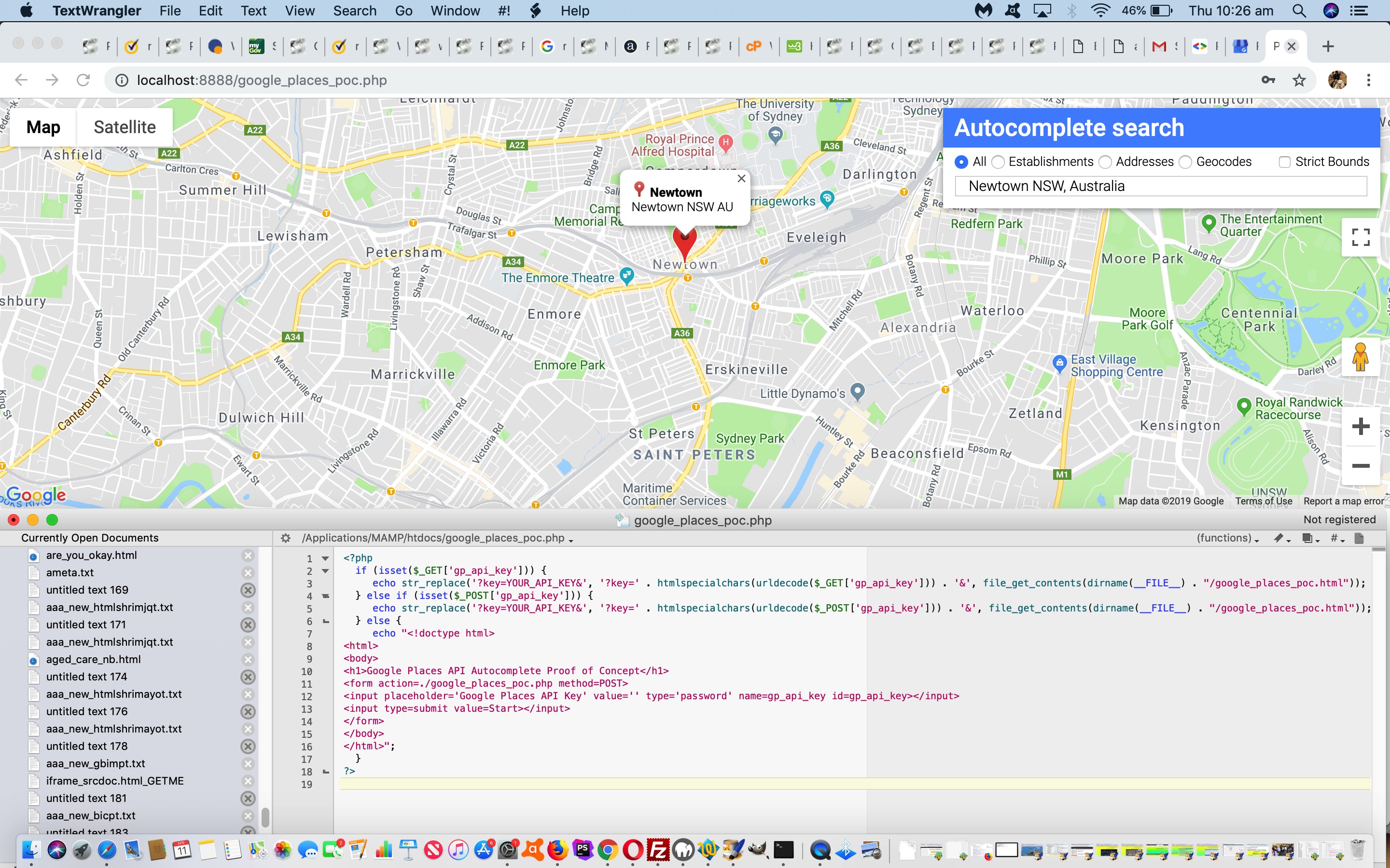 Google Places API Autocomplete Proof of Concept Primer Tutorial