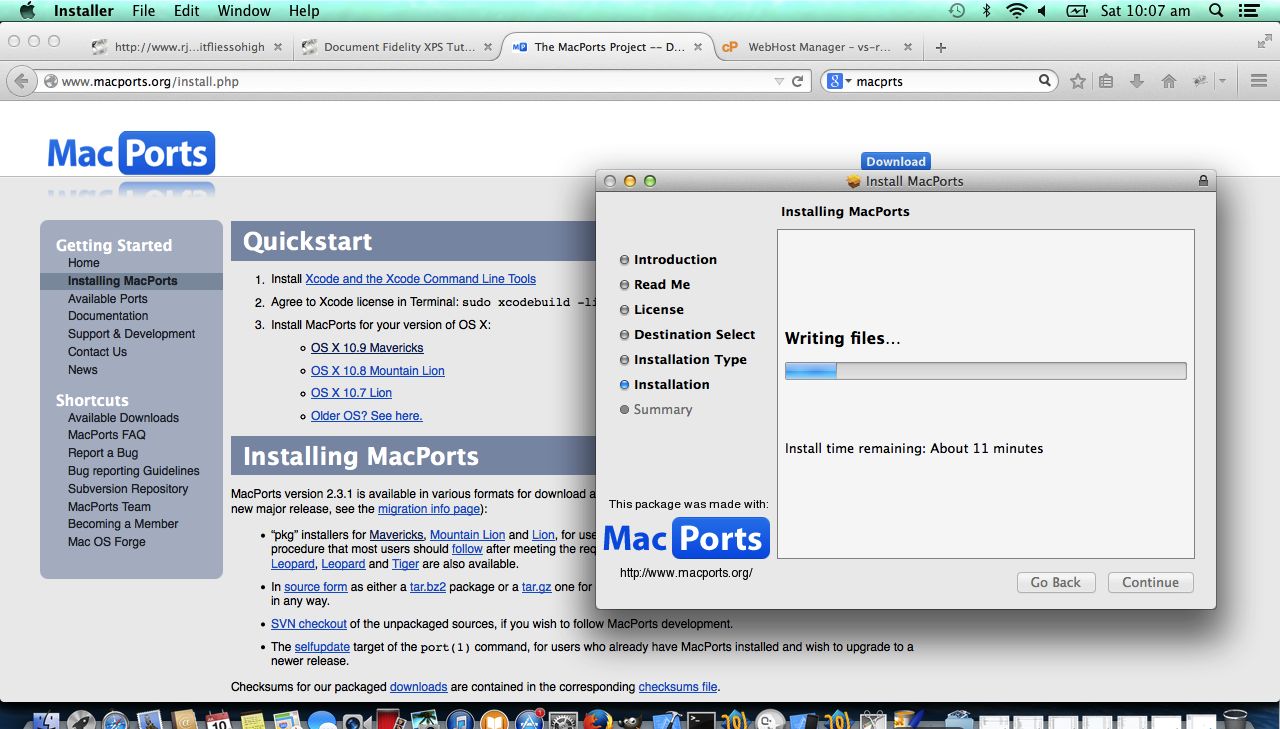 harms of installing macports