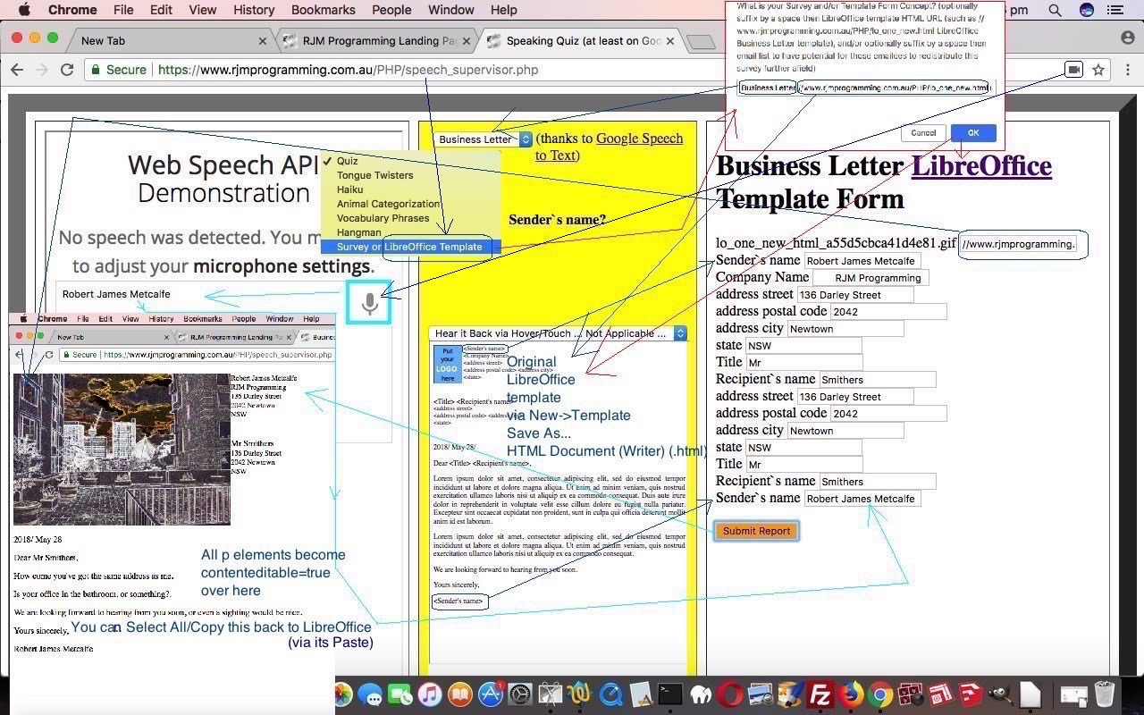 Speech to Text LibreOffice Template Tutorial