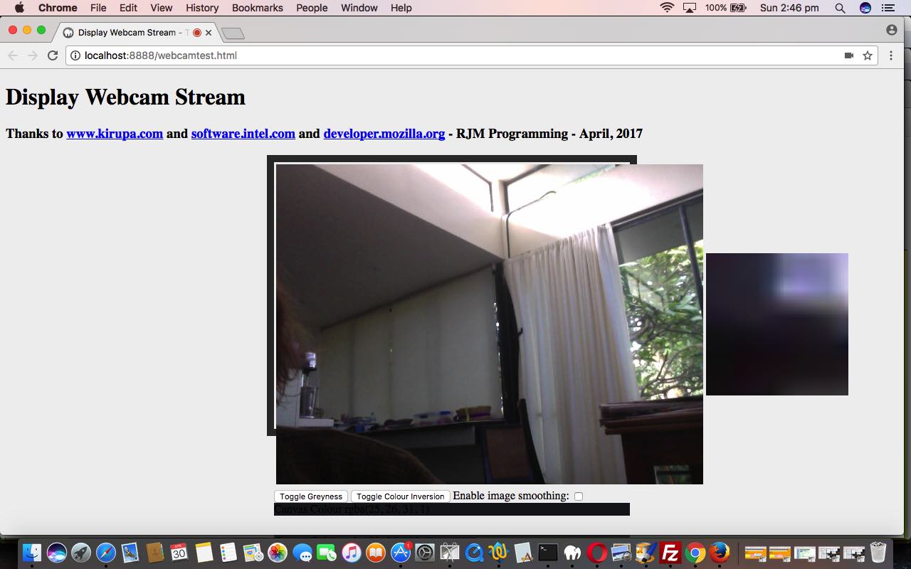 Webcam Primer Tutorial